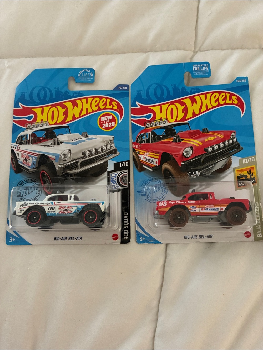 Big-Air Bel-Air Car - White & Red (Set of 2)